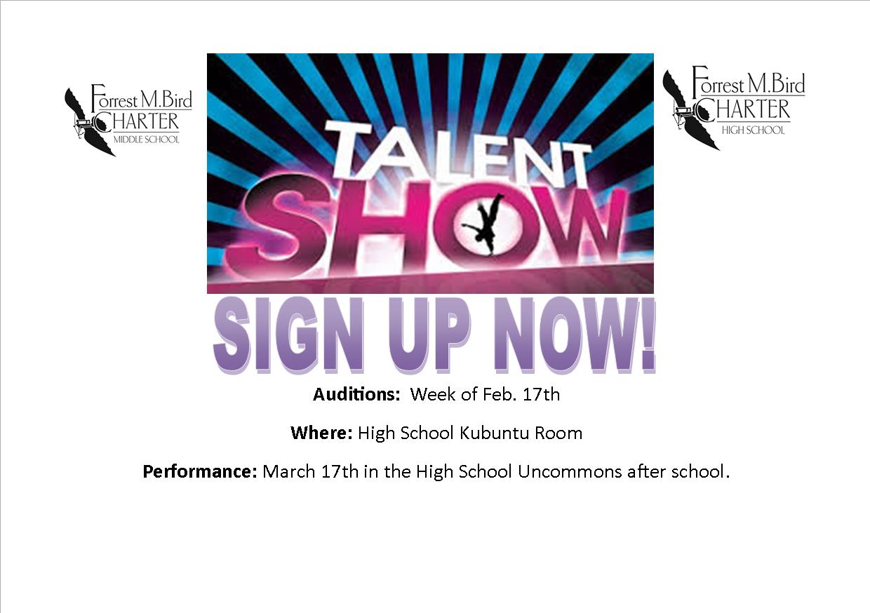 Forrest M. Bird Charter Schools » Talent Show